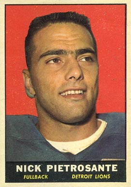 1961 Topps Nick Pietrosante #31 Football Card