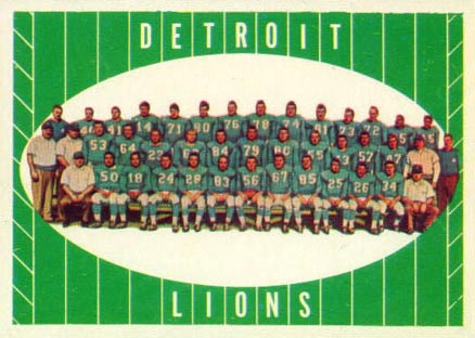 1961 Topps Detroit Lions #37 Football Card