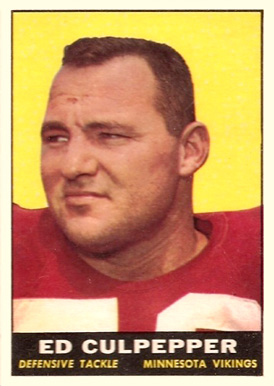 1961 Topps Ed Culpepper #84 Football Card