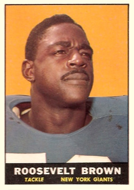 1961 Topps Roosevelt Brown #88 Football Card