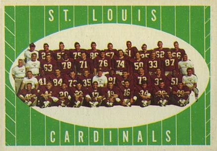 1961 Topps St. Louis Cardinals #121 Football Card