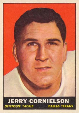 1961 Topps Jerry Cornielson #135 Football Card