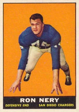1961 Topps Ron Nery #172 Football Card