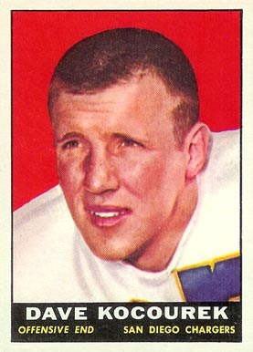 1961 Topps Dave Kocourek #173 Football Card