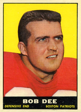 1961 Topps Bob Dee #181 Football Card