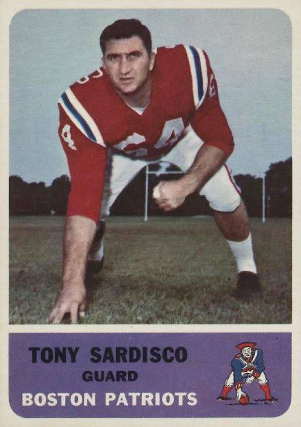 1962 Fleer Tond Sardisco #6 Football Card