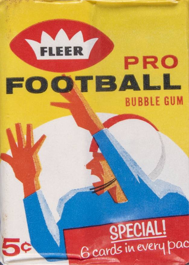 1962 Fleer Wax Pack #WP Football Card