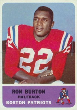 1962 Fleer Ron Burton #2 Football Card