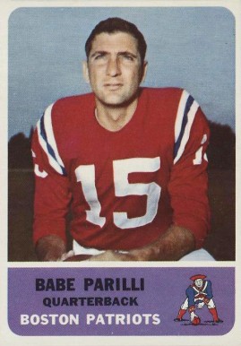 1962 Fleer Babe Parilli #4 Football Card
