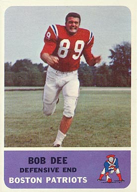 1962 Fleer Bob Dee #8 Football Card