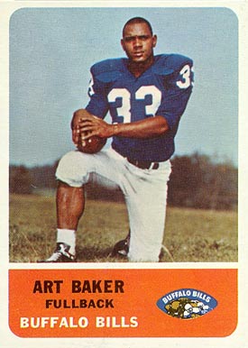 1962 Fleer Art Baker #12 Football Card