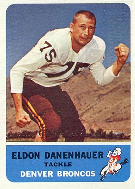 1962 Fleer Eldon Danenhauer #38 Football Card