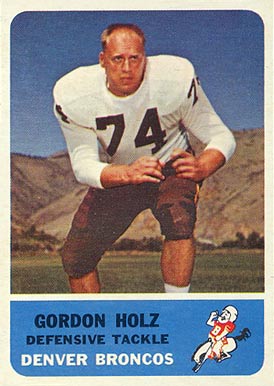 1962 Fleer Gordy Holz #40 Football Card