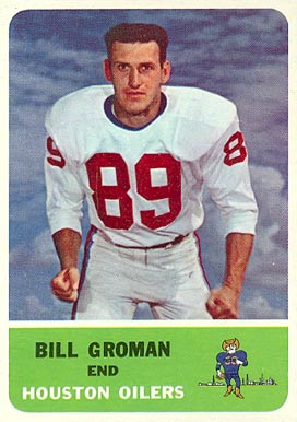1962 Fleer Bill Groman #49 Football Card