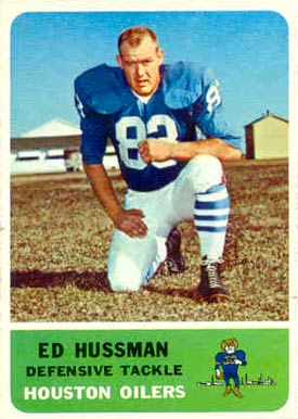 1962 Fleer Ed Husmann #55 Football Card