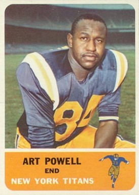 1962 Fleer Art Powell #60 Football Card