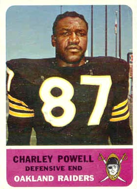 1962 Fleer Charley Powell #77 Football Card
