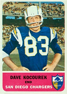 1962 Fleer Dave Kocourek #81 Football Card