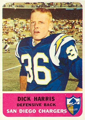 1962 Fleer Dick Harris #84 Football Card