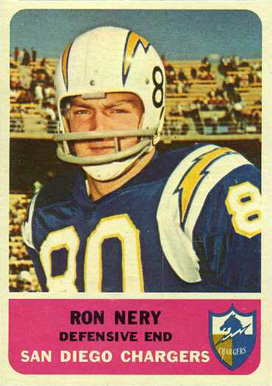 1962 Fleer Ron Nery #88 Football Card