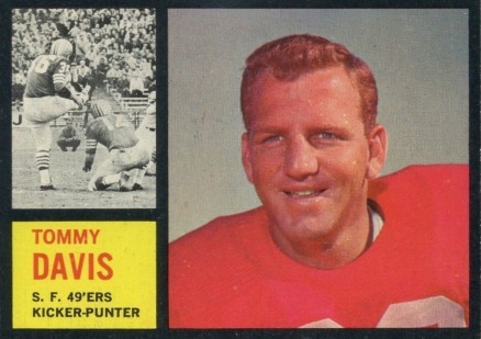 1962 Topps Tommy Davis #158 Football Card