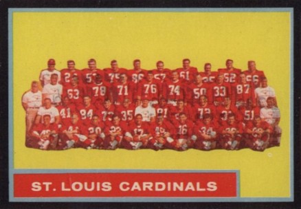 1962 Topps St. Louis Cardinals #150 Football Card