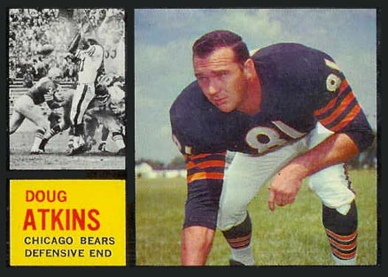 1962 Topps Doug Atkins #21 Football Card