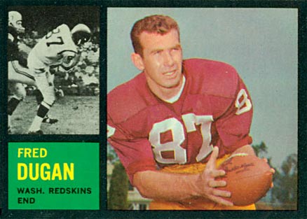 1962 Topps Fred Dugan #170 Football Card