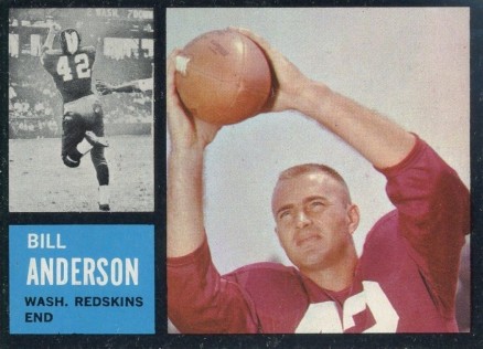 1962 Topps Bill Anderson #169 Football Card