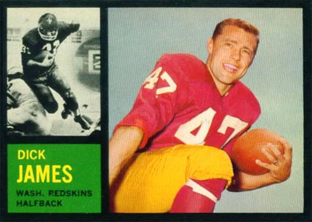 1962 Topps Dick James #165 Football Card