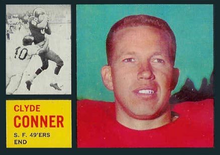 1962 Topps Clyde Conner #156 Football Card