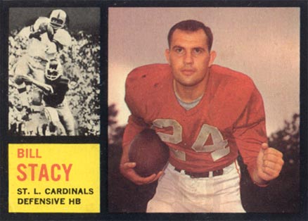 1962 Topps Bill Stacy #148 Football Card