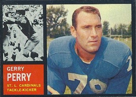 1962 Topps Gerry Perry #145 Football Card