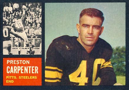 1962 Topps Preston Carpenter #131 Football Card