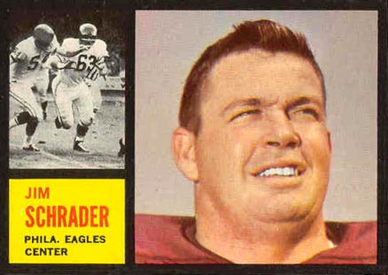 1962 Topps Jim Schrader #121 Football Card
