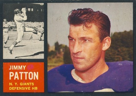 1962 Topps Jimmy Patton #112 Football Card