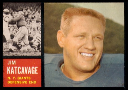 1962 Topps Jim Katcavage #109 Football Card