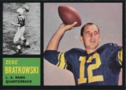 1962 Topps Zeke Bratkowski #77 Football Card