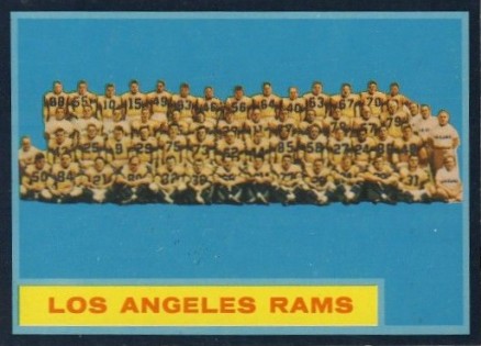 1962 Topps Los Angeles Rams #89 Football Card