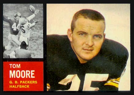 1962 Topps Tom Moore #65 Football Card