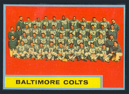 1962 Topps Baltimore Colts #12 Football Card