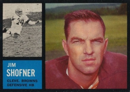 1962 Topps Jim Shofner #35 Football Card