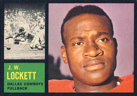 1962 Topps J.W. Lockett #40 Football Card