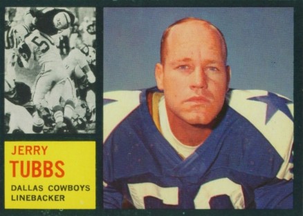 1962 Topps Jerry Tubbs #45 Football Card