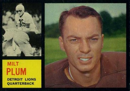 1962 Topps Milt Plum #50 Football Card