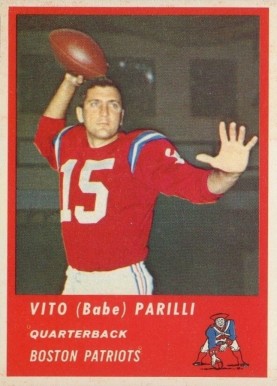 1963 Fleer Babe Parilli #2 Football Card