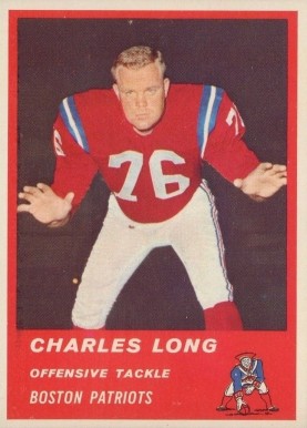 1963 Fleer Charles Long #6 Football Card