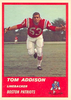 1963 Fleer Tom Addison #9 Football Card
