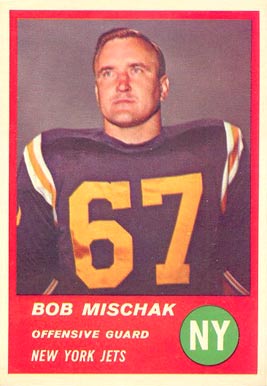 1963 Fleer Bob Mischak #17 Football Card