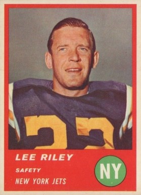 1963 Fleer Lee Riley #19 Football Card